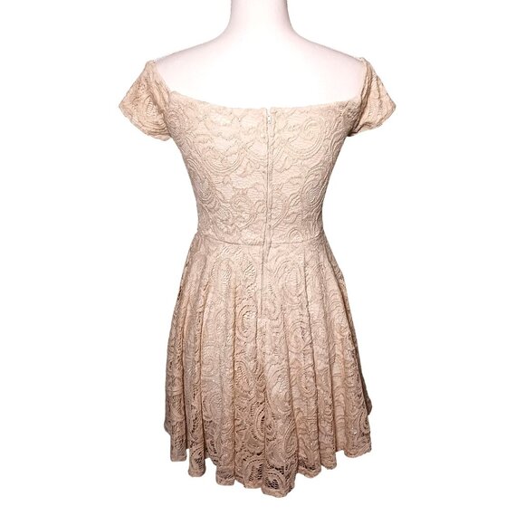B. Smart Lace‎ Fit & Flare Mini Dress w/ Sweetheart Neckline Molded Cups Size 7 - Picture 6 of 12